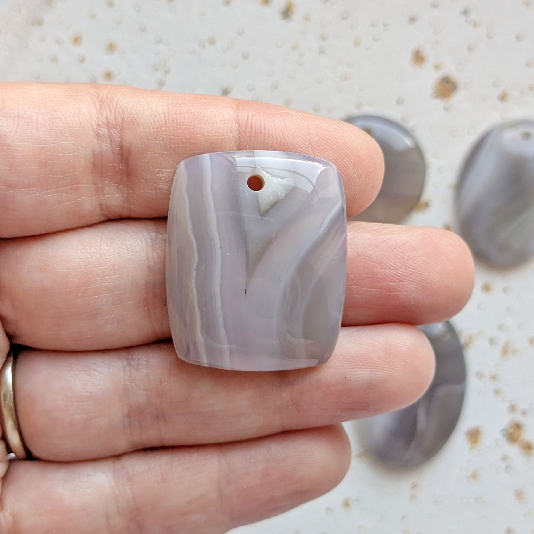 Cabochon pierre naturelle agate