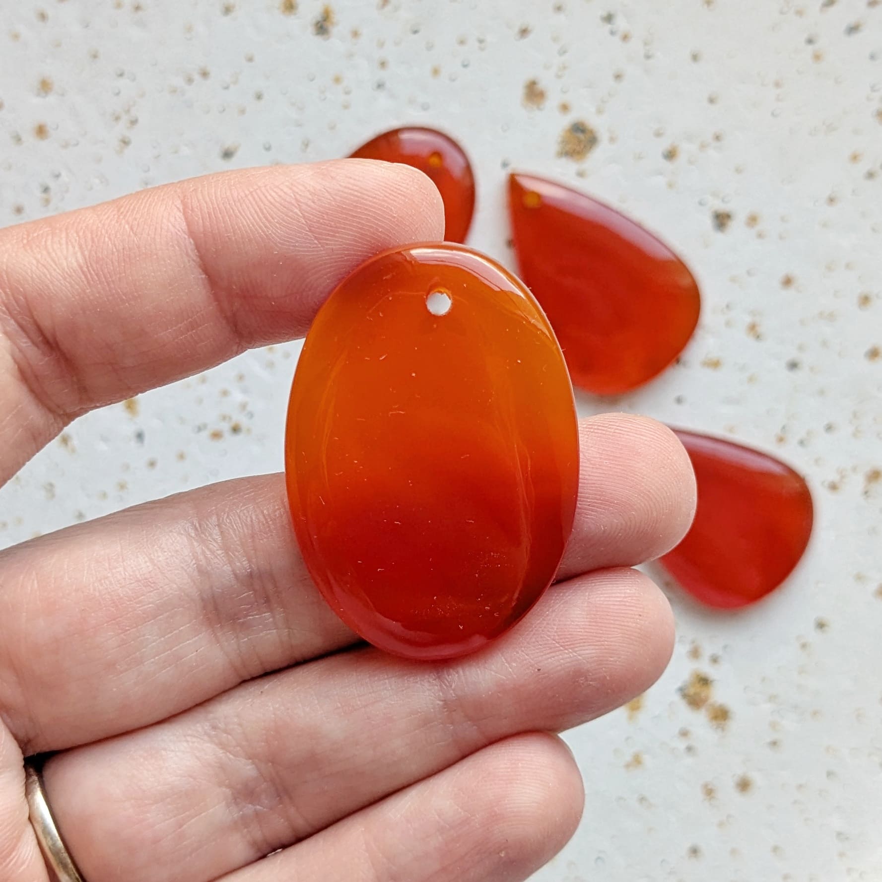 Cabochon pierre naturelle cornaline