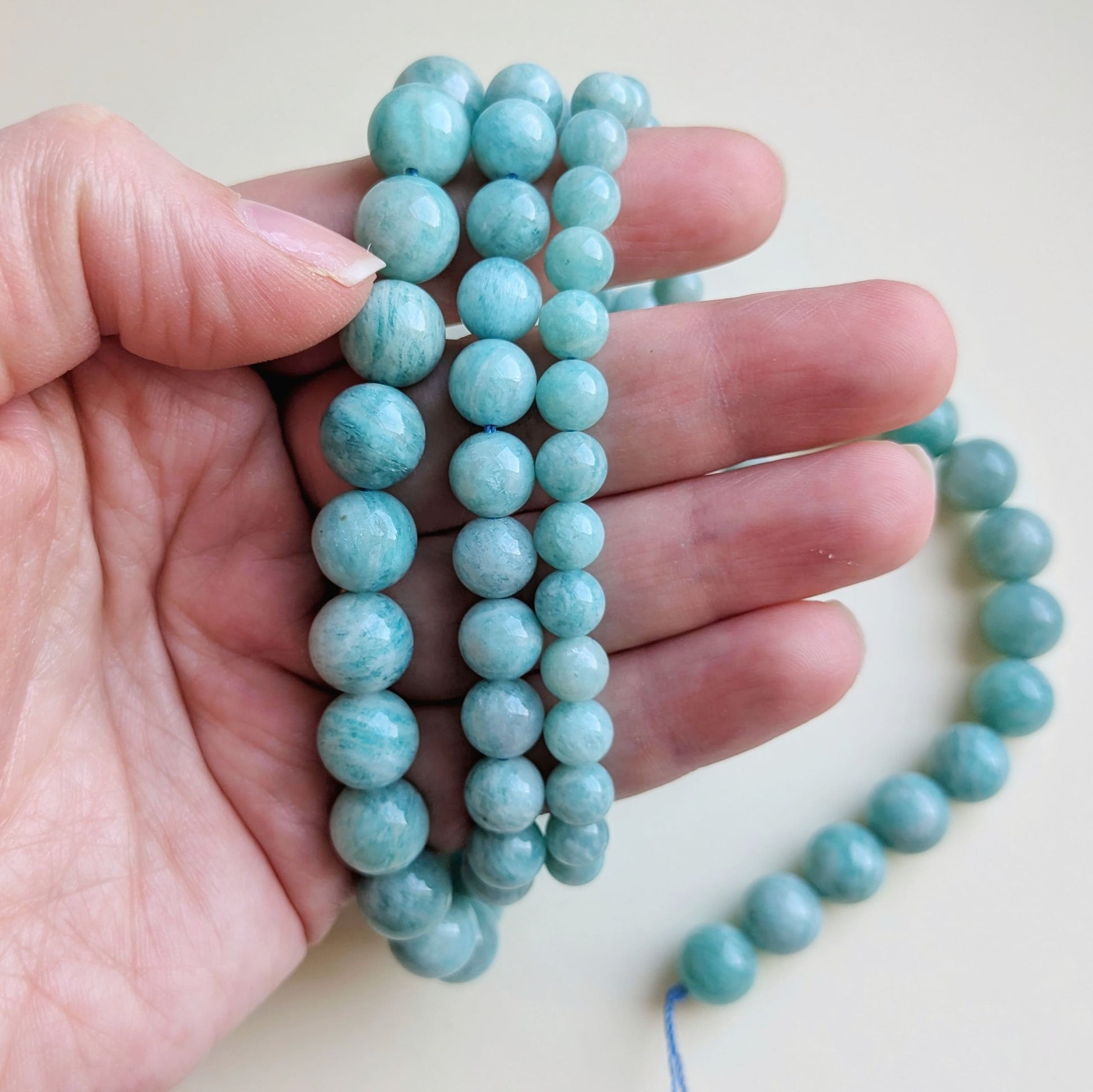 Fil de perles Amazonite