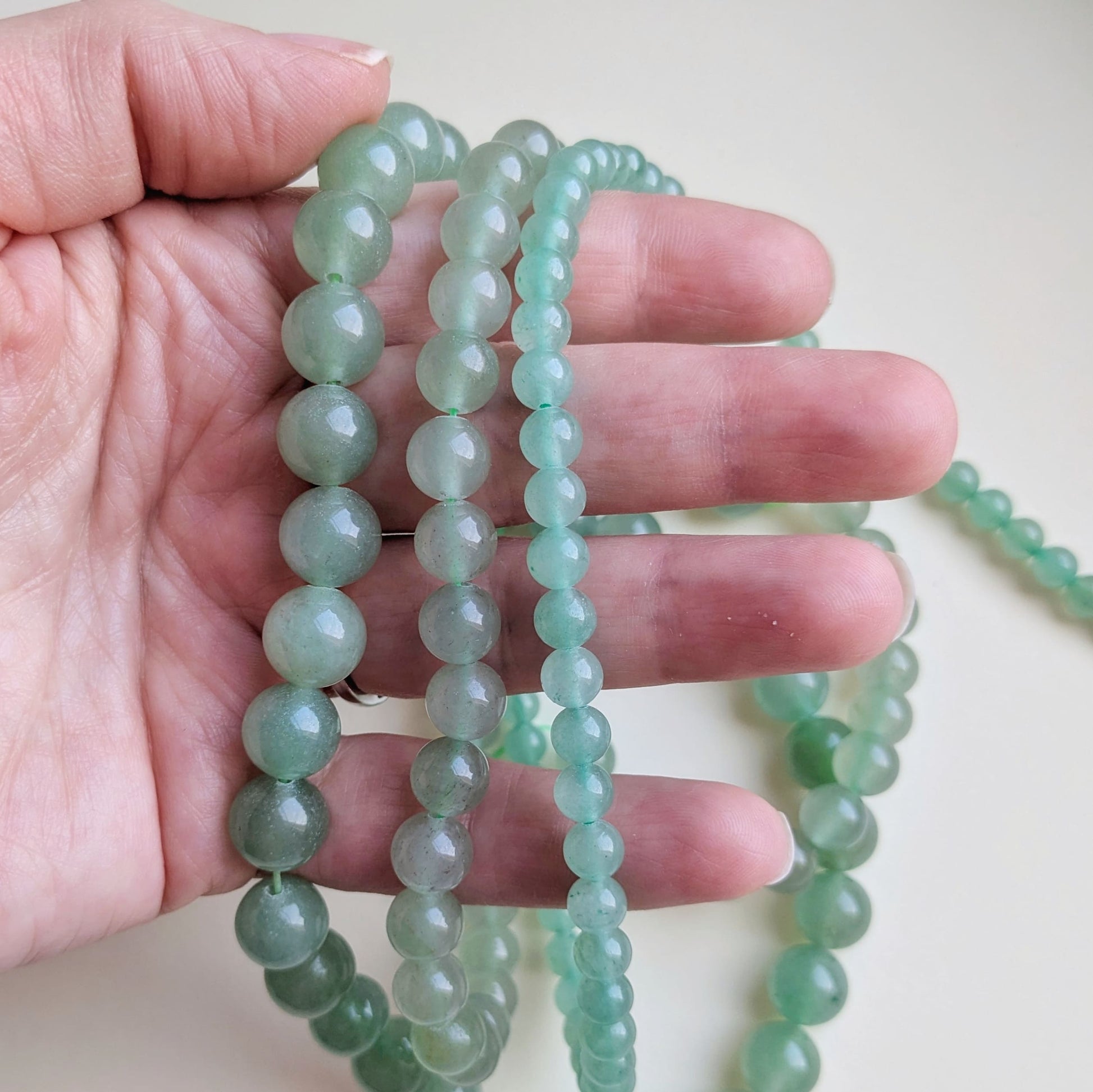 Fil de perles Aventurine Verte