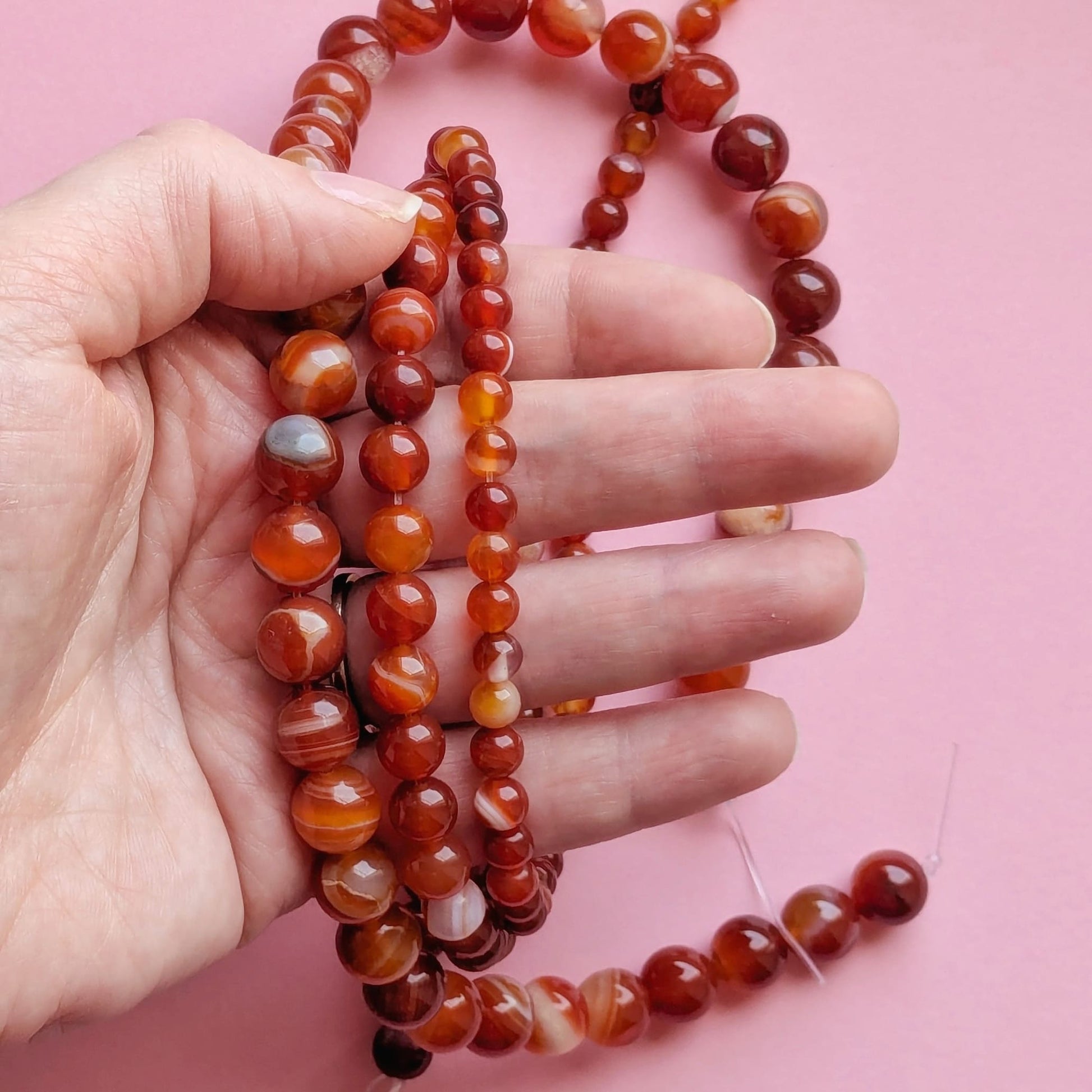 Fil de perles Cornaline