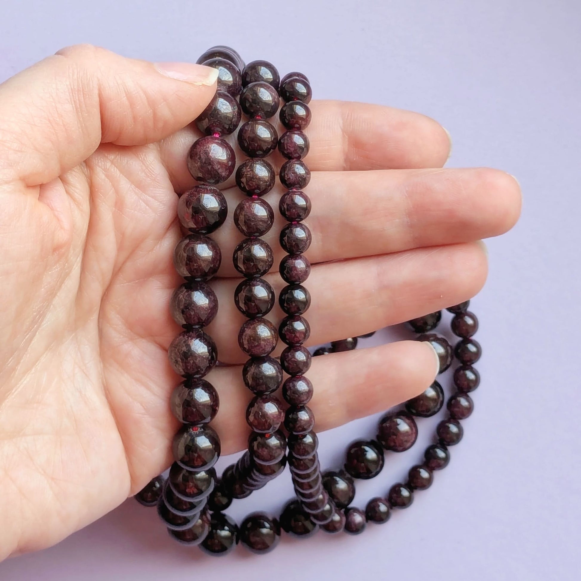 Fil de perles Grenat