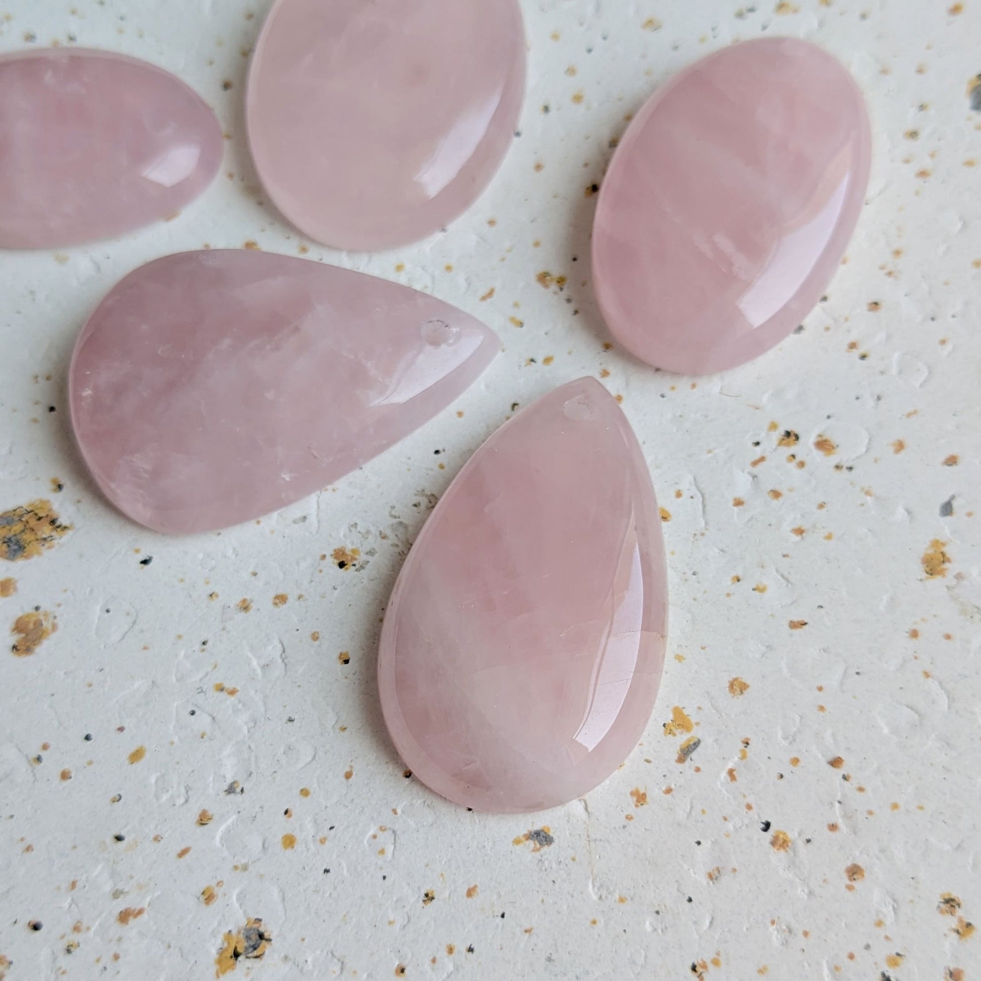 Pendentif pierre quartz rose